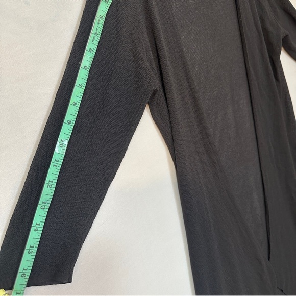 Elegant Gray Open-Front Lightweight Cardigan Sweater fit (S/M) - Picture 6 of 7